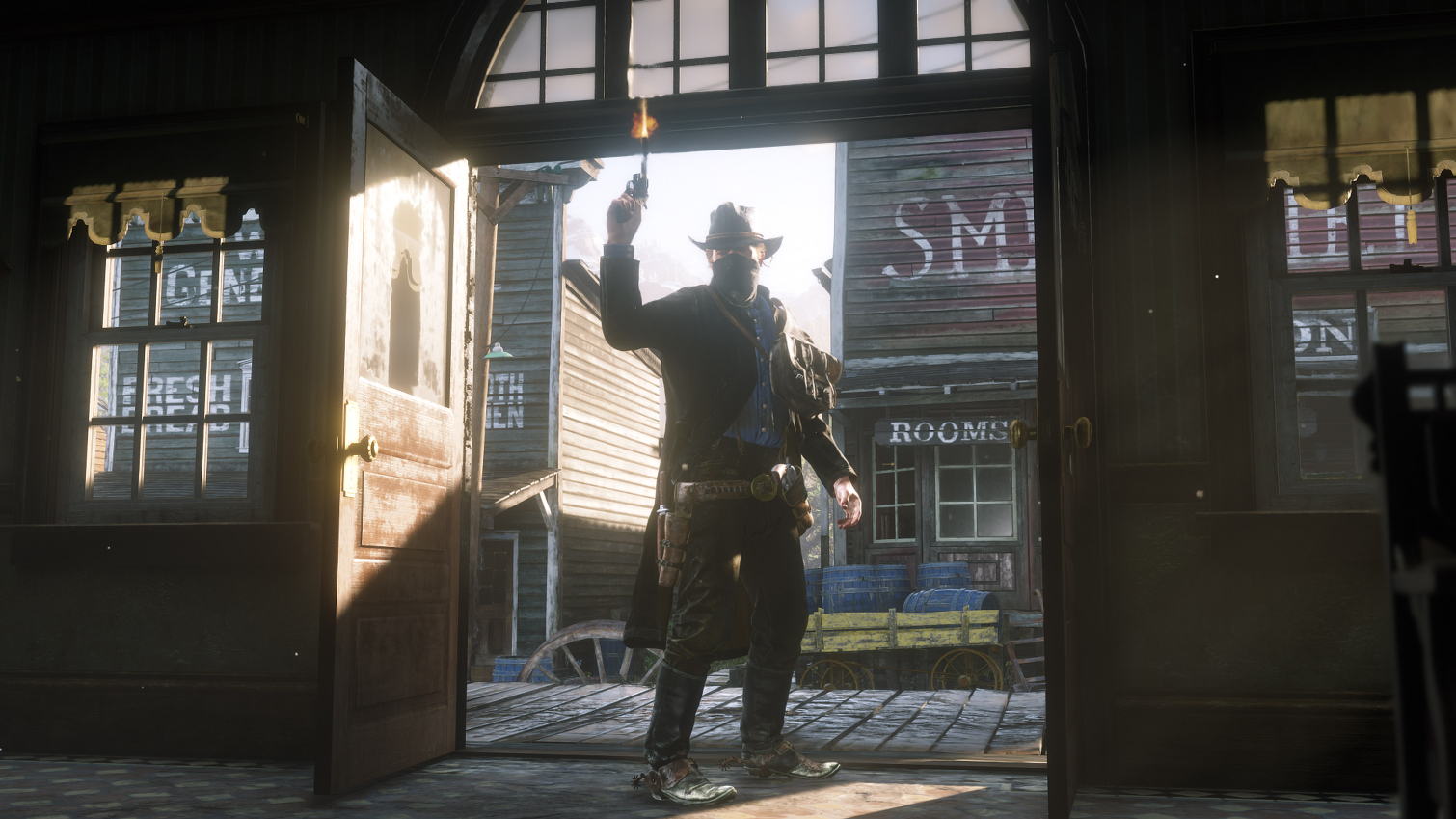 A shootout in Red Dead Redemption 2
