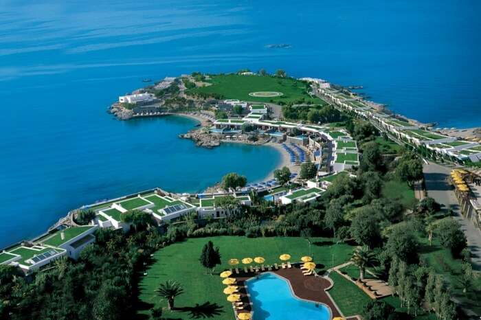 Aerial view of Grand Resort Lagonissi in Athens