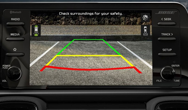 Cảm biến lùi trươc/sau trên Kia Sonet 2023