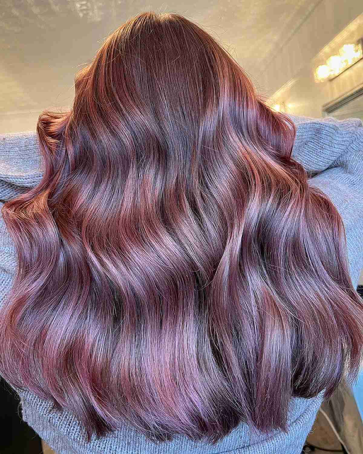 Chic & Playful Rose Gold Balayage