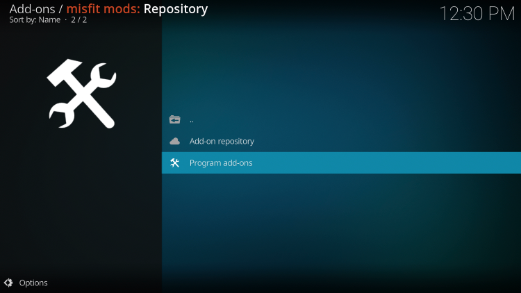Choose Program add-ons.