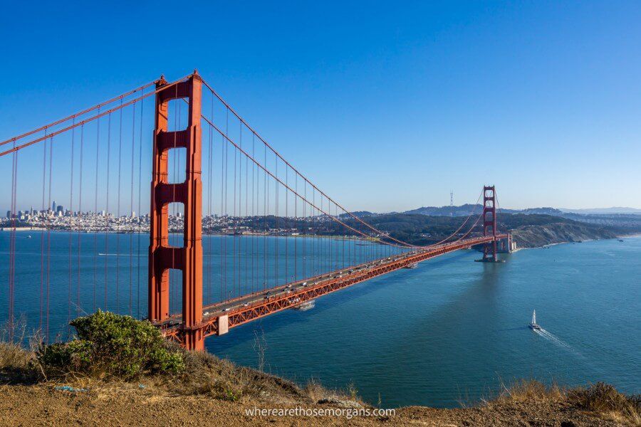 Golden Gate Bridge in San Francisco, one of the best places to visit in the USA