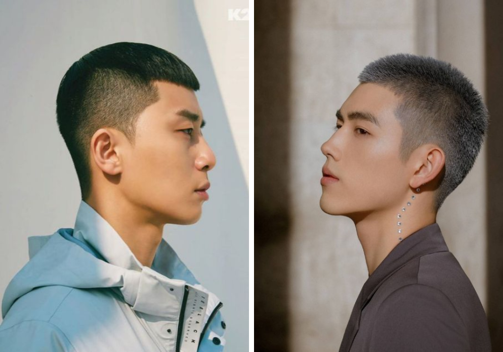 Tóc nam đẹp với kiểu Undercut kết hợp với Long Fringe