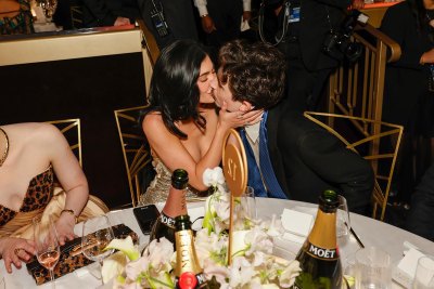 Kylie Jenner and Timothee Chalamet Pack on the PDA at Golden Globes During Rare Date Night