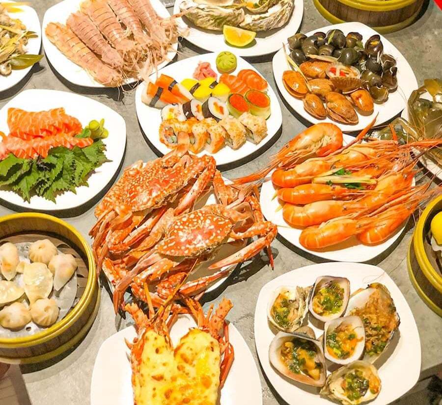 Buffet hải sản Hà Nội - 21 quán ngon, quầy line đa dạng