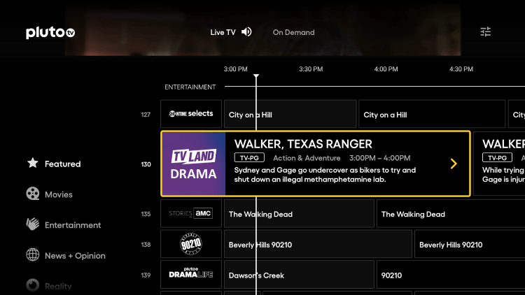 One of the best features within Pluto TV APK is the ability to sort channels and create your own Favorites list.