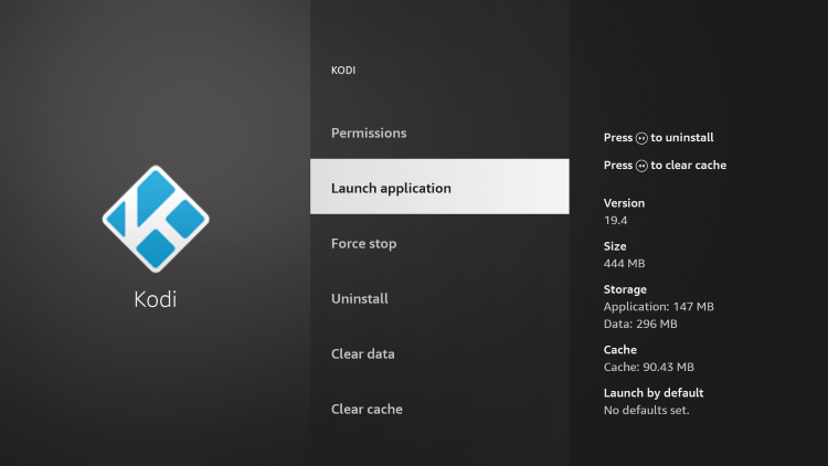 Relaunch Kodi from your home screen or Apps menu.