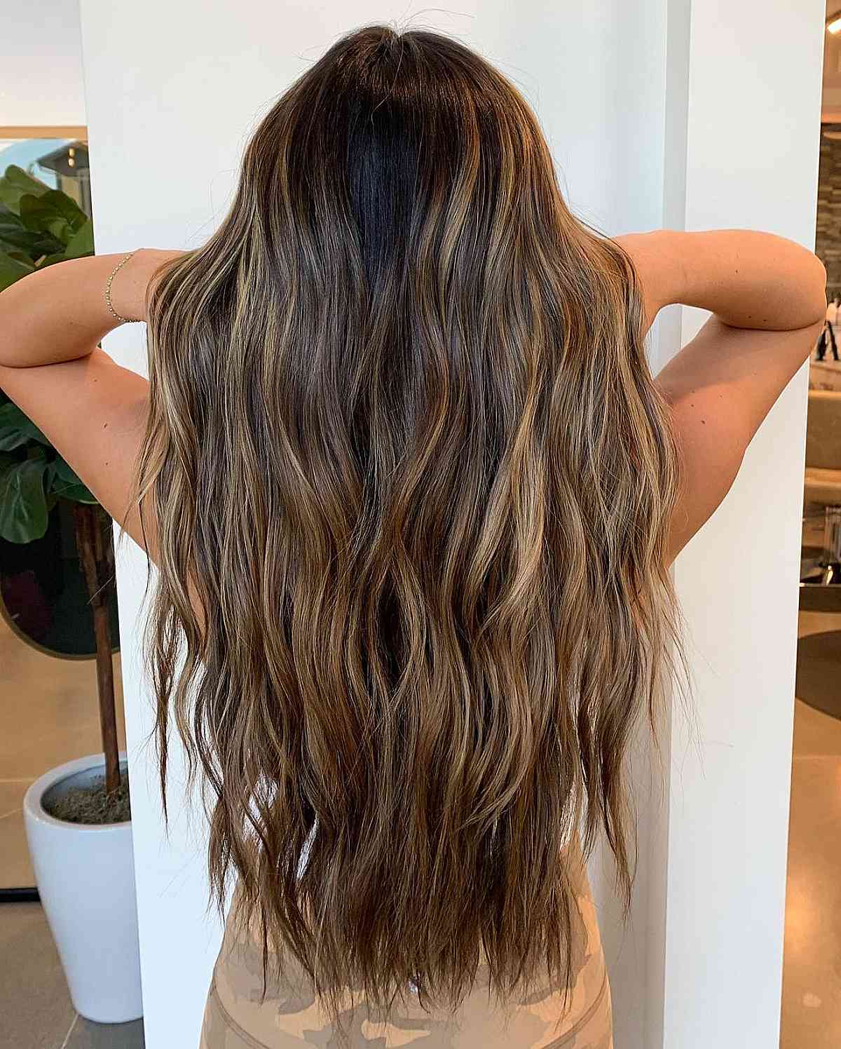 Delicious Caramel Balayage on Brown Hair