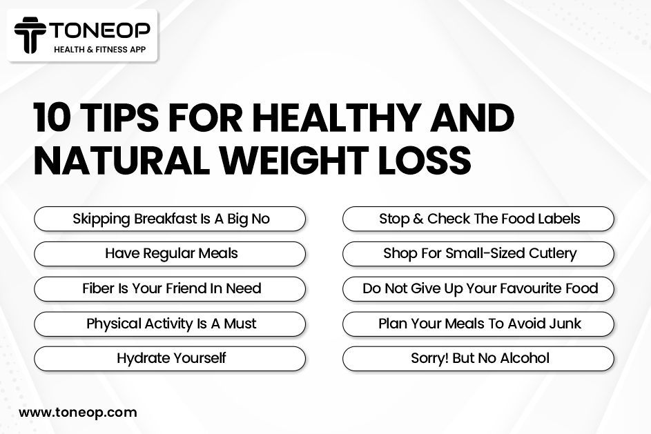 TIPS FOR HEALTHY AND NATURAL WEIGHT LOSS