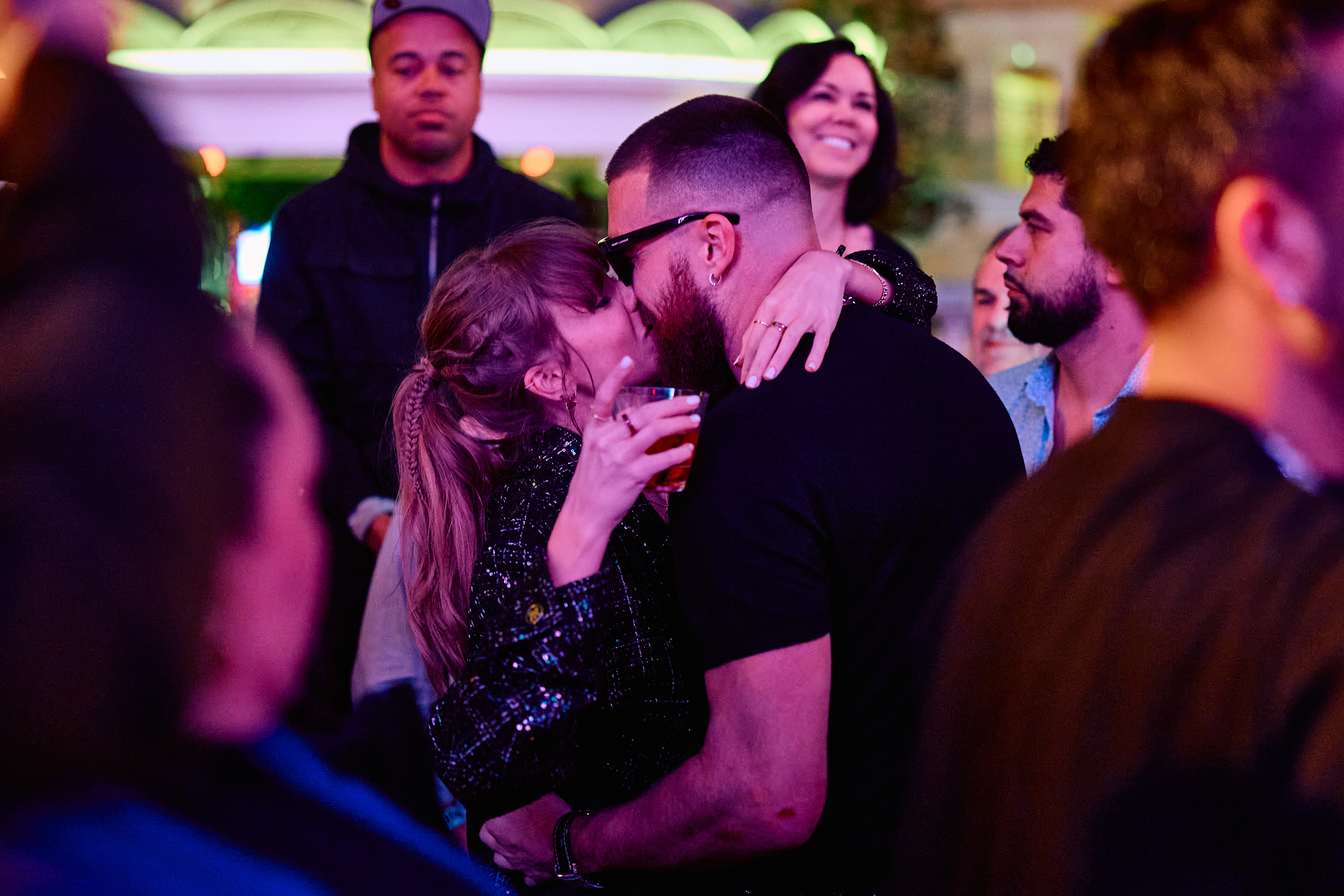 Taylor Swift, Travis Kelce Super Bowl 2024 Afterparty Photos