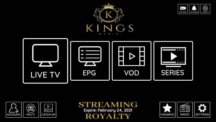 That's it! You have installed KingsMedia IPTV on your device.