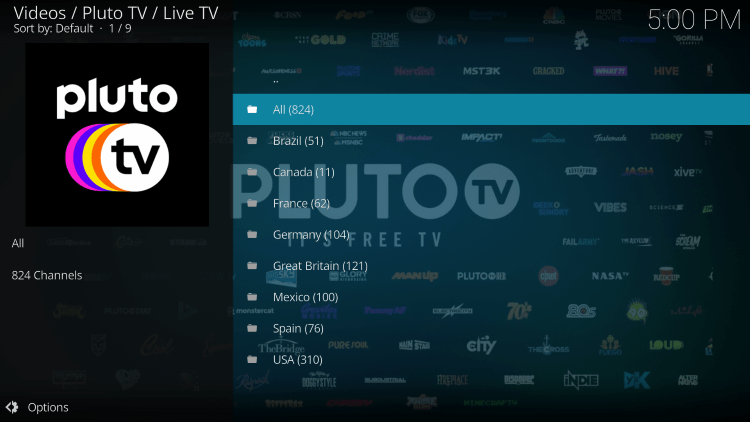 The Pluto TV Kodi Addon is widely considered one of the best Kodi Addons for live TV.
