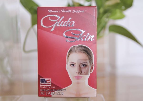 Viên uá»ng trắng da Gluta Skin
