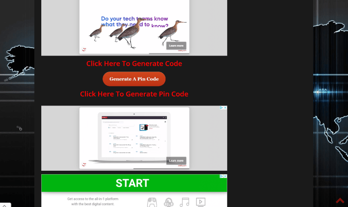 Visit the following URL - https://pinsystem.co.uk and scroll down to select Generate a Pin Code.