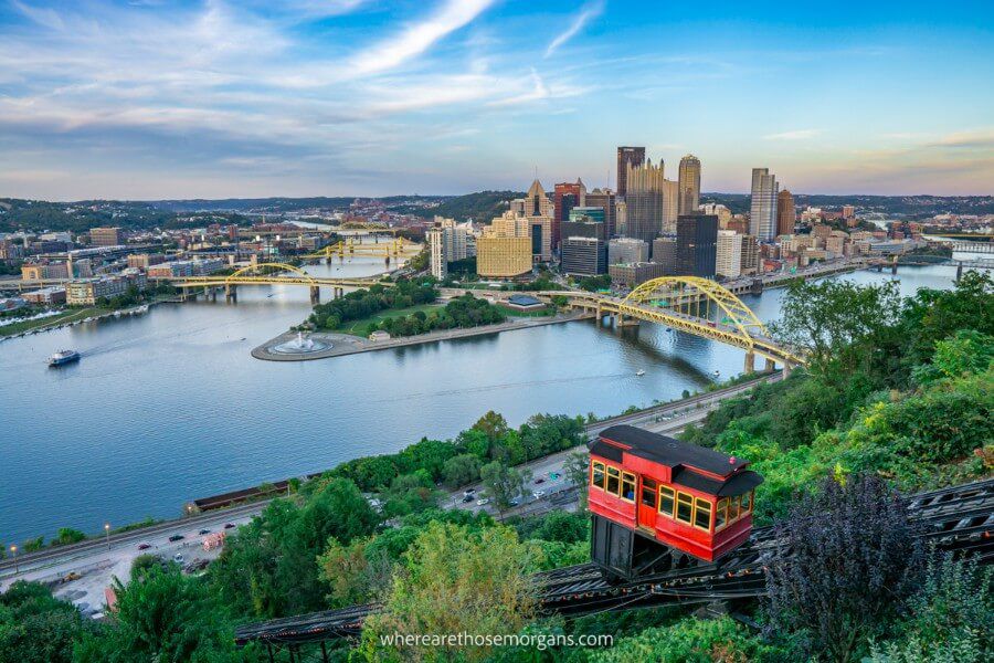 West end overlook park in Pittsburgh, Pennsylvania, is a fantastic place to visit in the US