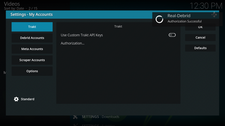 You have successfully integrated Real-Debrid within the Wutu Kodi add-on.