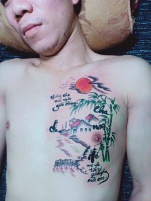 hình xăm thể hiện lòng yêu cha mẹ