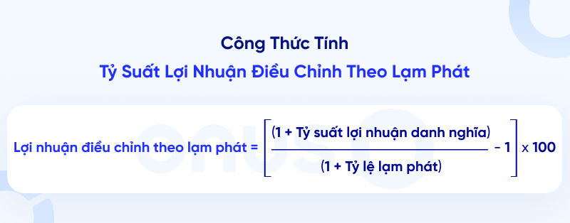 nên mua vàng hay gửi tiết kiệm - công thức tính lợi nhuận điều chỉnh theo lạm phát