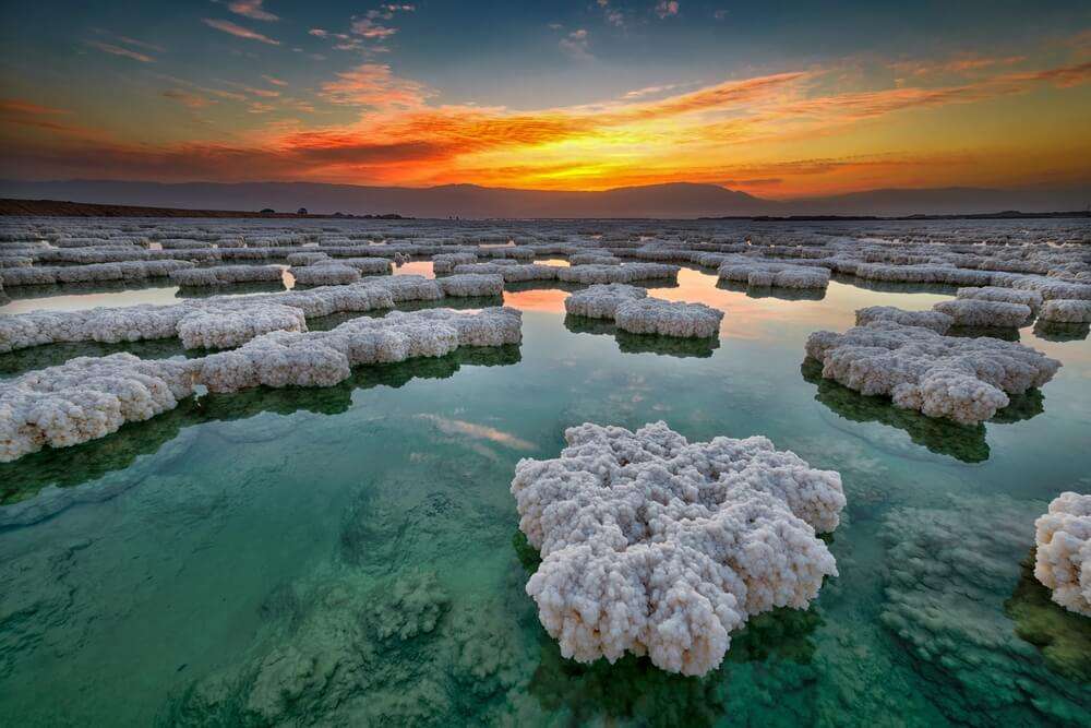 sunrise over Dead Sea