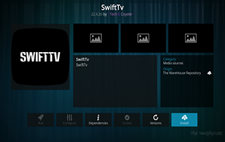 swift tv kodi addon