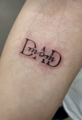 tattoo dad và mom cực xinh