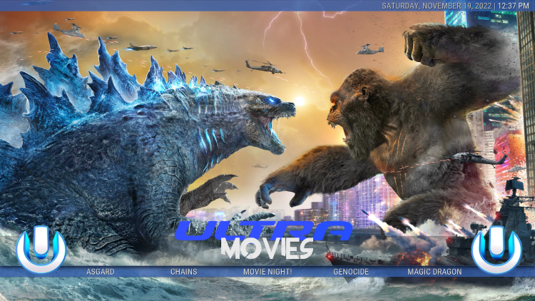 ultra kodi build categories